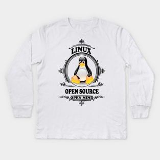 Linux - Open Source - Open Mind Kids Long Sleeve T-Shirt